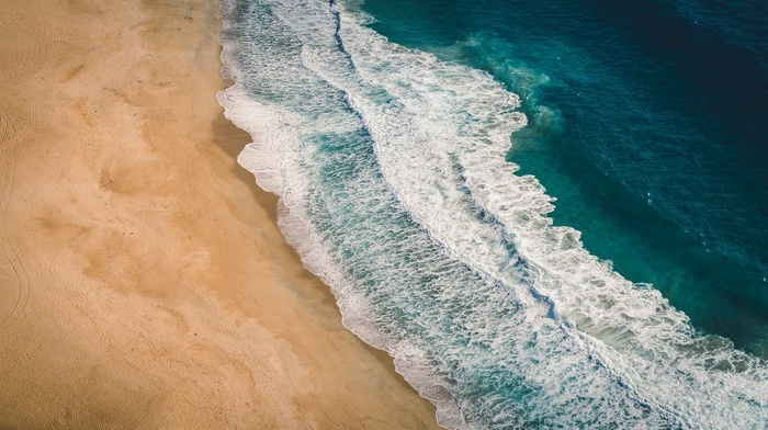 sea, Portugal, nature, coast, sand, beach, aerial view, waves, landscape