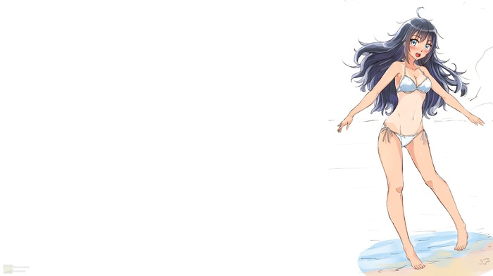 bikini, white, original characters, anime girls, anime