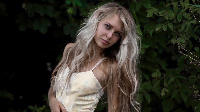 portrait, girl, face, blonde