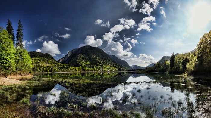 lake, nature, landscape