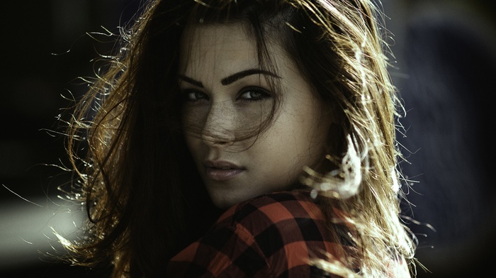girl, portrait, face