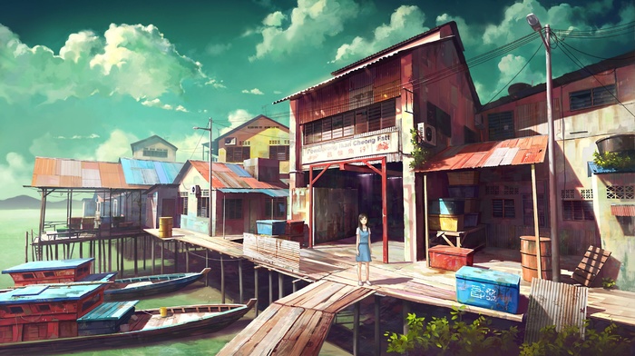 original characters, anime, landscape