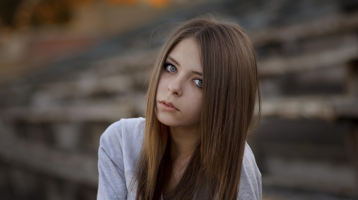 portrait, face, girl