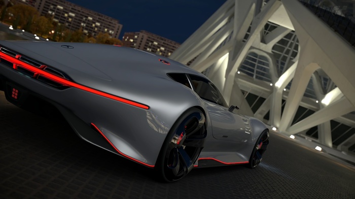 Mercedes, Benz AMG Vision Gran Turismo, video games, car, Gran Turismo 5