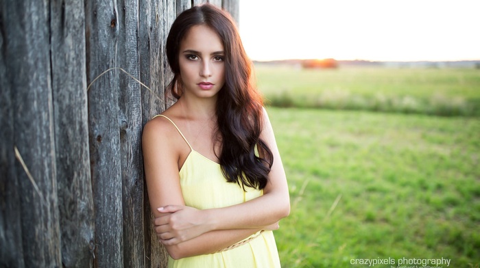 girl, dress, girl outdoors, portrait