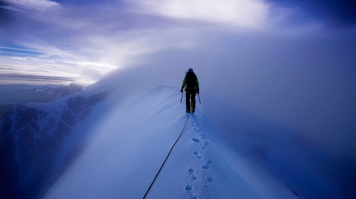 climbing, cold, Mont Blanc, landscape, snow, mountain