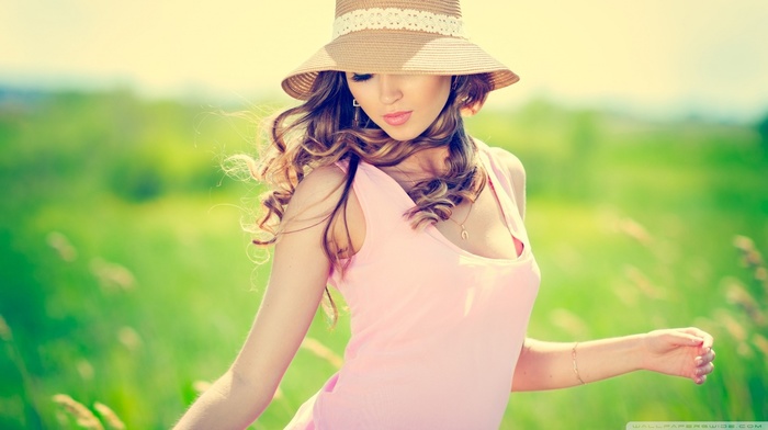 brunette, girl, girl outdoors