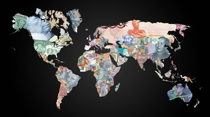 map, money