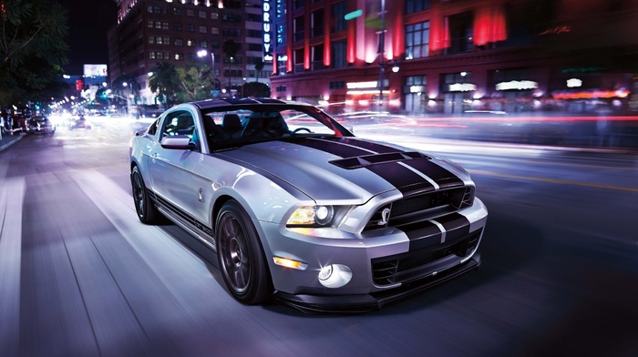 gt500, motion blur, car, shelby, Ford