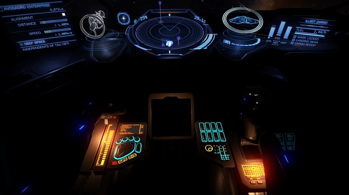 space, cockpit, video games, Elite Dangerous, exploration, first person