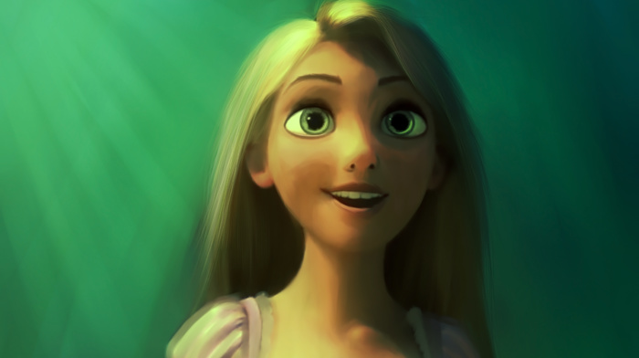 Tangled, illustration, Disney princesses, Rapunzel