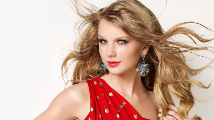 simple background, celebrity, singer, Taylor Swift, girl
