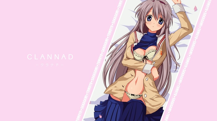 clannad, underwear, Sakagami Tomoyo, anime girls