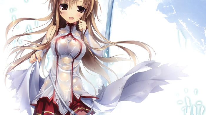 sword art online, anime girls, Yuuki Asuna