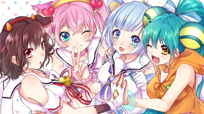 Rosia Show By Rock, Jacqueline Show By Rock, Show By Rock, Tsukino Show By Rock, Holmy Show By Rock, anime girls