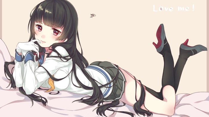 Isokaze KanColle, anime girls, Kantai Collection