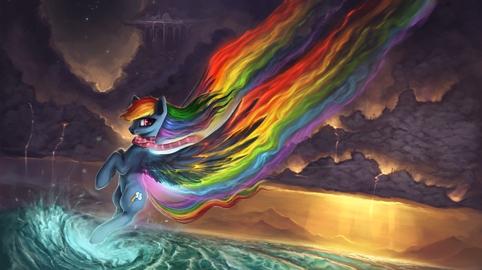digital art, My Little Pony, artwork, rainbows
