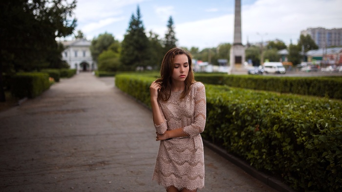 dress, girl, portrait