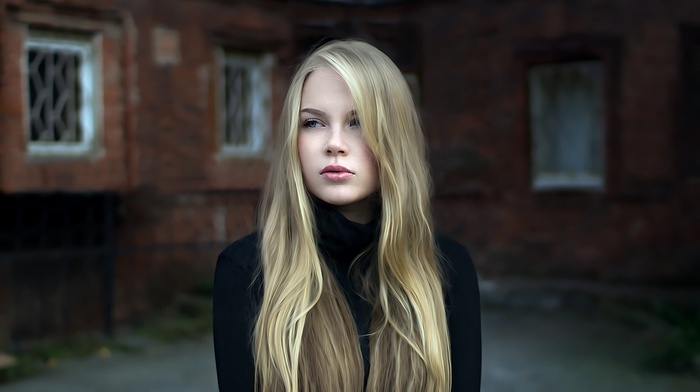 face, blonde, portrait, girl