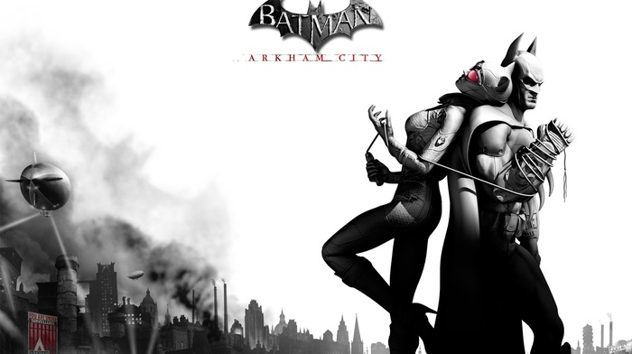 Batman Arkham City, video games, Catwoman, Batman