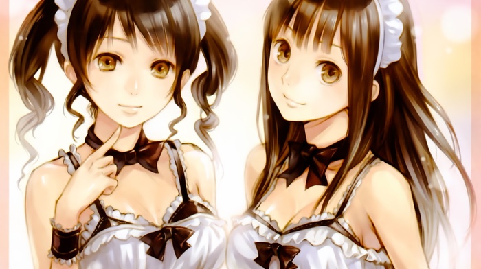 maid, original characters, anime girls