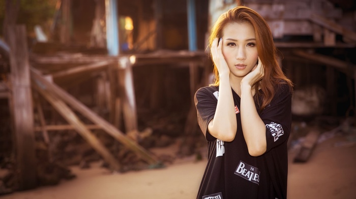 Asian, portrait, girl