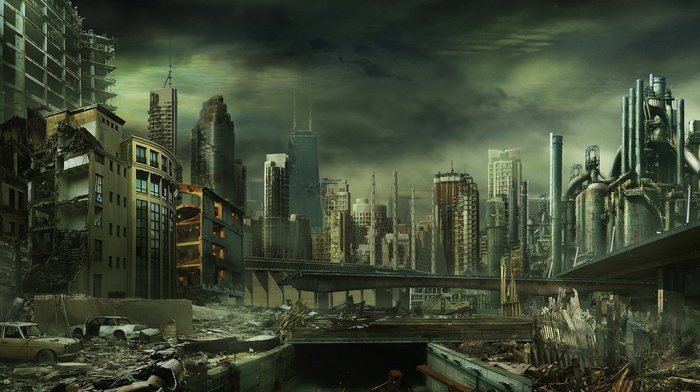 dystopian, artwork, futuristic, apocalyptic