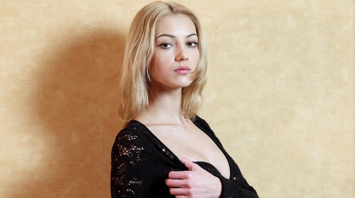 model, blonde, Anna Sbitnaya, girl, photography, lingerie