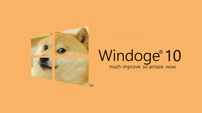 Windows 10, dog, doge, memes, Microsoft Windows