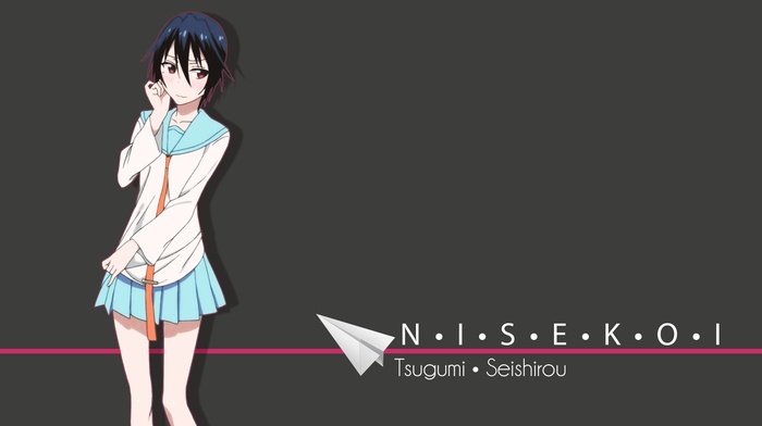 tsugumi seishirou, anime, nisekoi, school uniform, anime girls