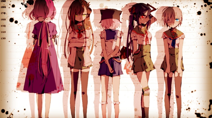 Wakasa Yuuri, Takeya Yuki, Naoki Miki, Sakura Megumi, school uniform, Gakkou Gurashi, Ebisuzawa Kurumi