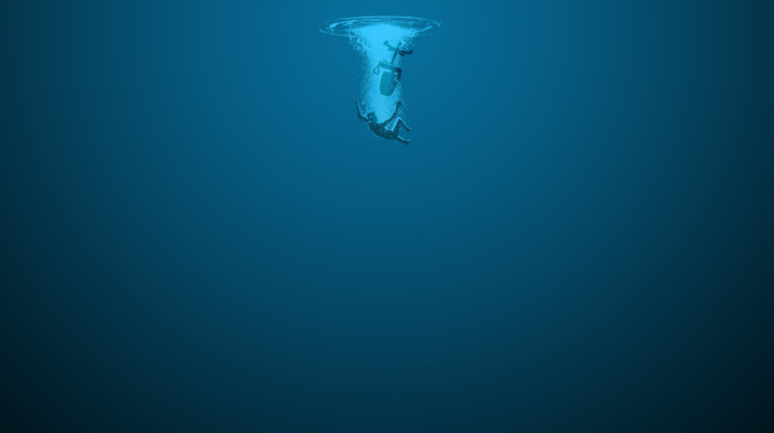 underwater, drown