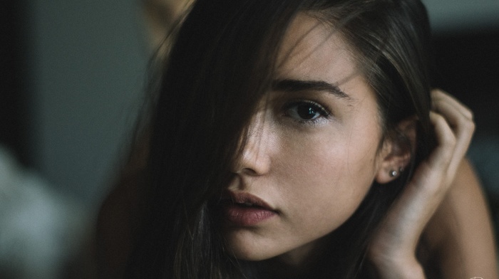 portrait, girl, face