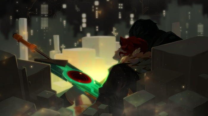 PC gaming, transistor, Red character