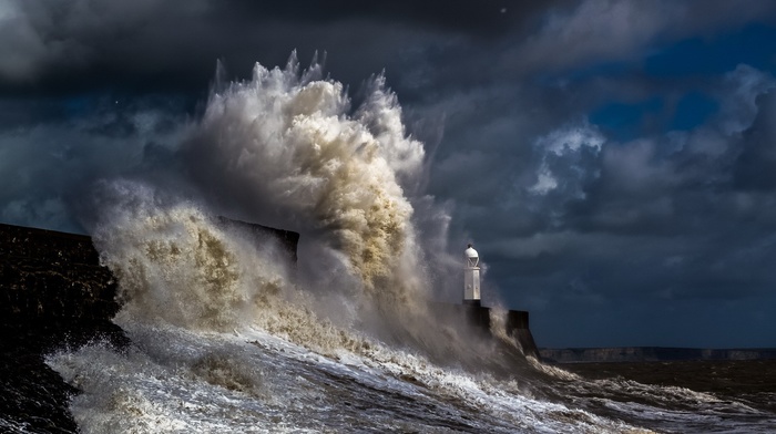 waves, nature, sea