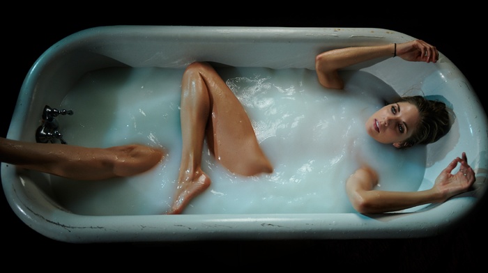bathtub, girl, model