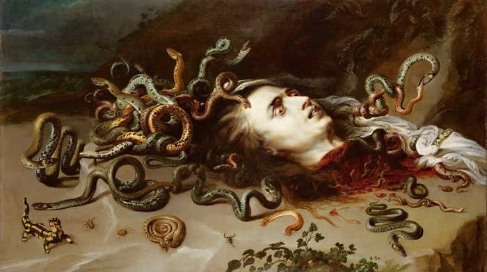 artwork, painting, Medusa, Peter Paul Rubens