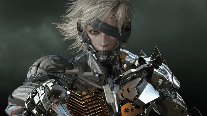 video games, armor, metal gear rising revengeance, CG render
