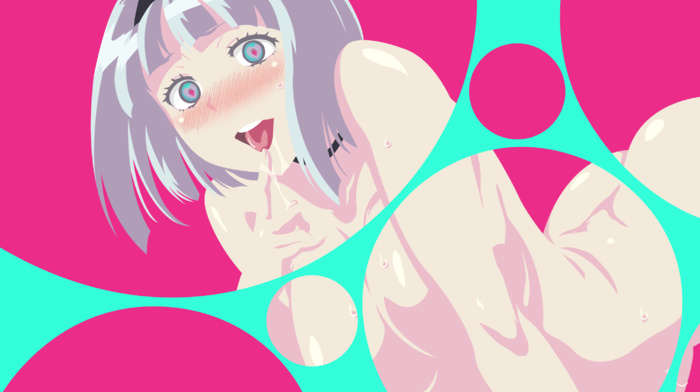 drool, Nishikinomiya Ana, anime, hentai, bubbles, anime girls, nude, Shimoneta, Nishikinomiya Anna