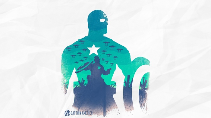 The Avengers, silhouette, Captain America