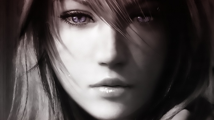 Claire Farron, eyes, Final Fantasy XIII, face