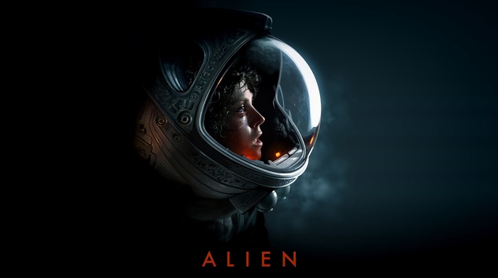 science fiction, space suit, Xenomorph, artwork, Sigourney Weaver, Ellen Ripley, Alien movie