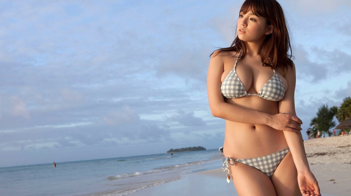 swimwear, beach, Ai Shinozaki, Asian