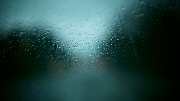 water on glass, rain