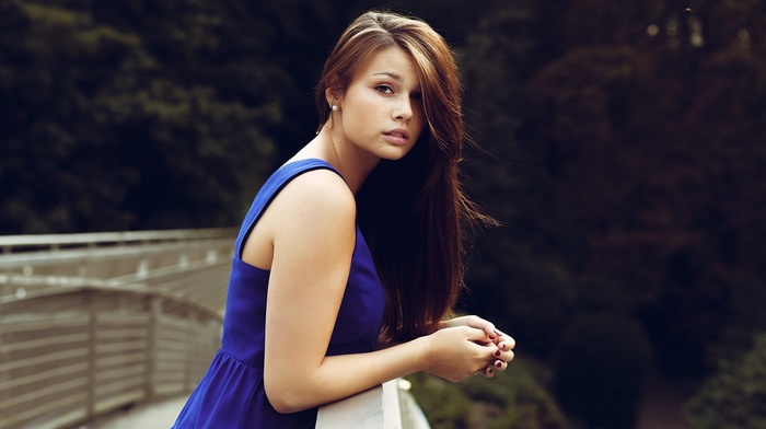 portrait, girl, face