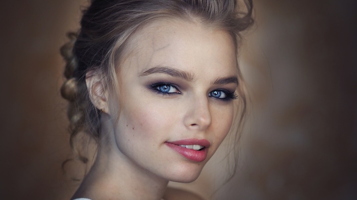 face, blonde, portrait, girl