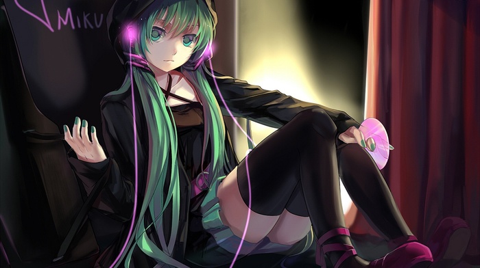 anime, anime girls, Vocaloid, Hatsune Miku