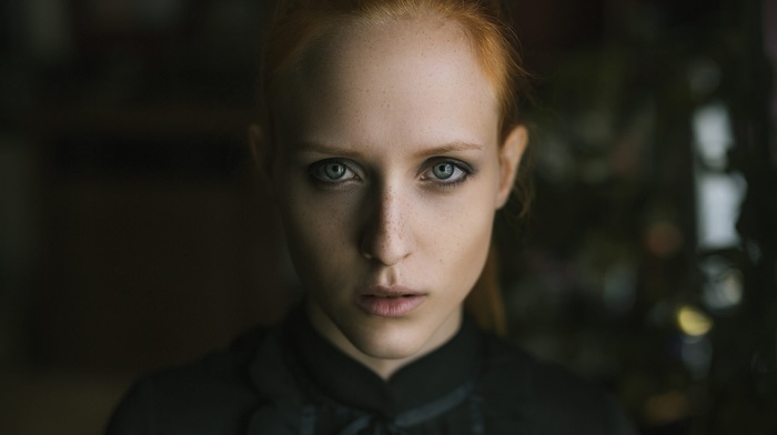 portrait, girl, face