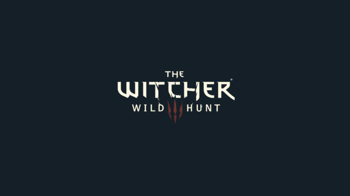 The Witcher 3 Wild Hunt, minimalism, The Witcher, logo, simple background, simple