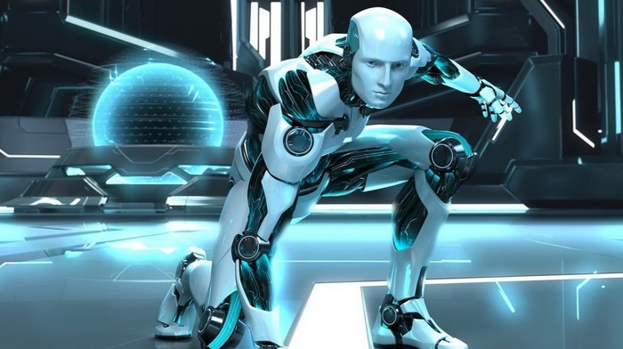 androids, cyborg, science fiction, digital art, CGI, robot